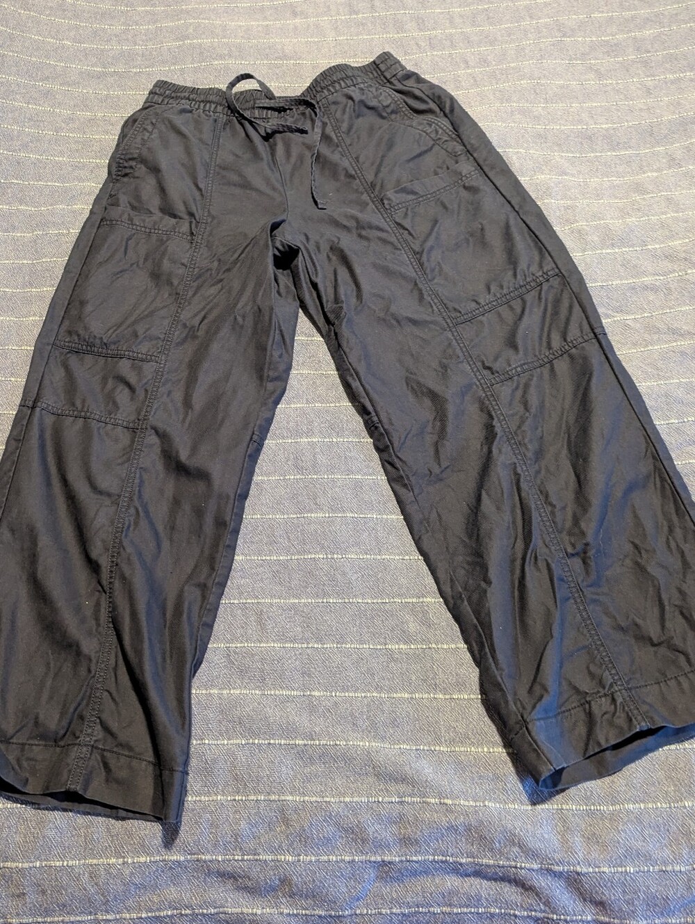Banana Republic Wide Leg Mid Rise Drawstring Pants, M